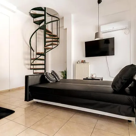 Mini Penthouse Loft With 2 Balconies Kipseli Apartment